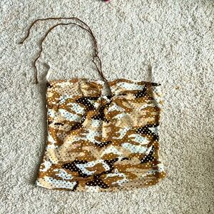 Camo halter crop